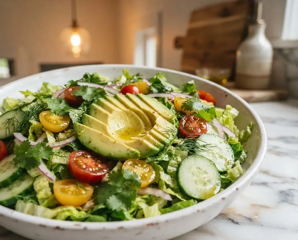 avocado romaine salad