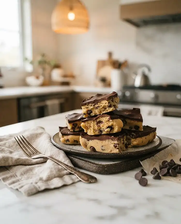 chickpea cookie dough bark