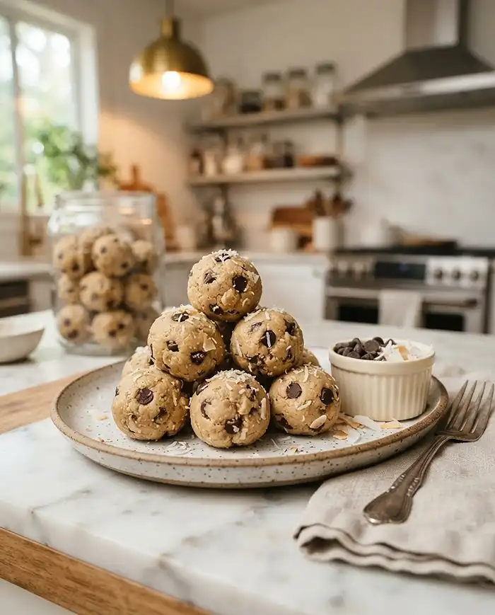 Chickpea Cookie Dough Energy Bites 5 chickpea cookie dough energy bites Recipe