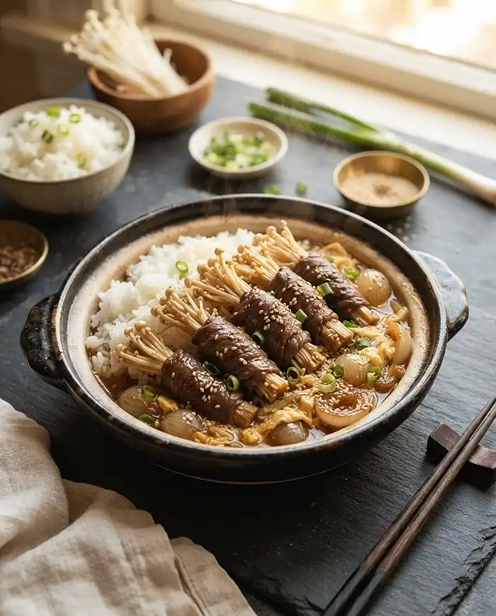 enoki beef roll​