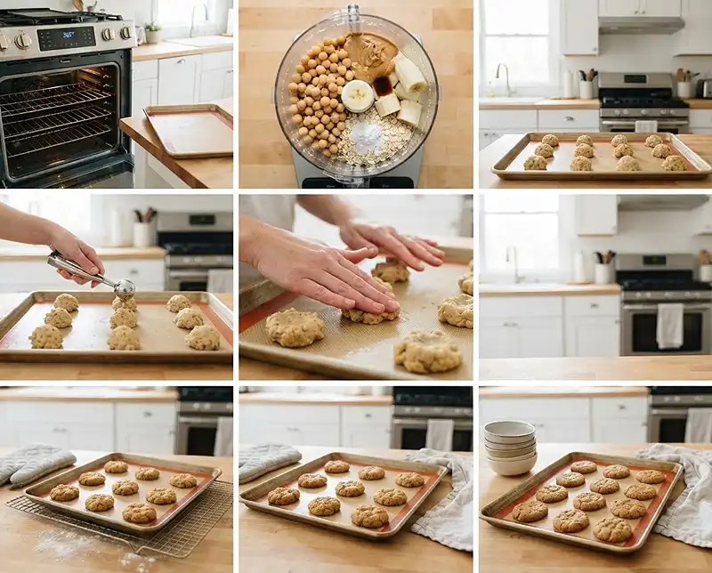 Banana Chickpea Cookies 4 how to make banana chickpea cookies 