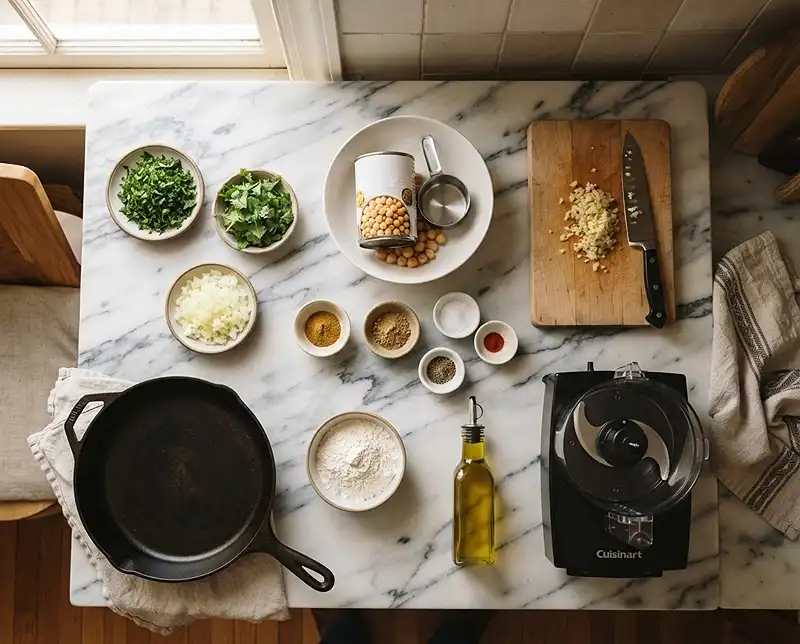 How to Make Falafel With Canned Chickpeas 3 ingredients for falafel with canned chickpeas