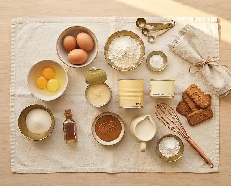 lotus milk cake Ingredients