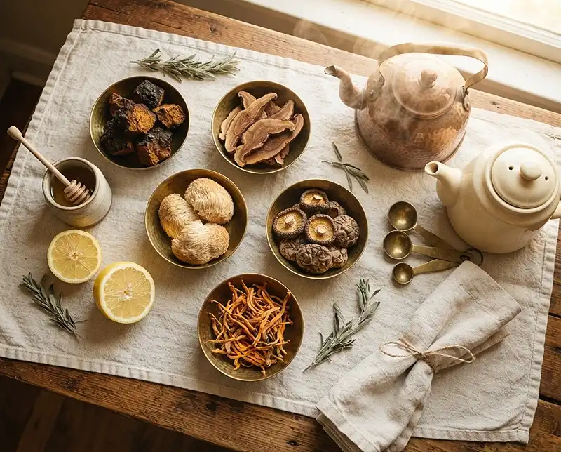 mushroom tea ingredients