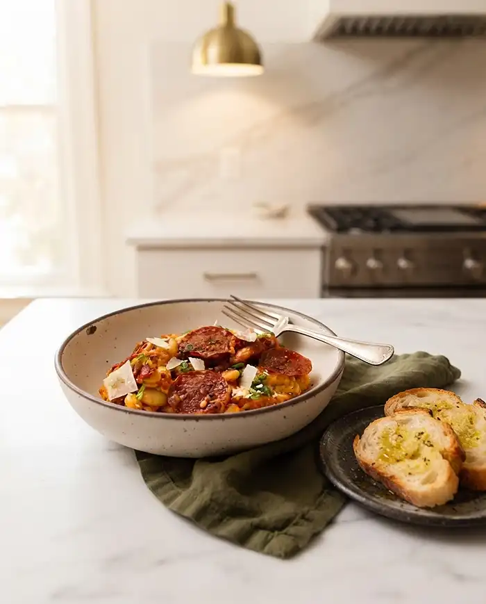 pizza butter beans​