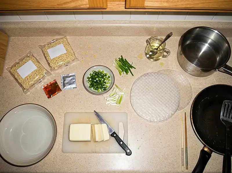 Cheesy Rice Paper Dumplings Ingredients