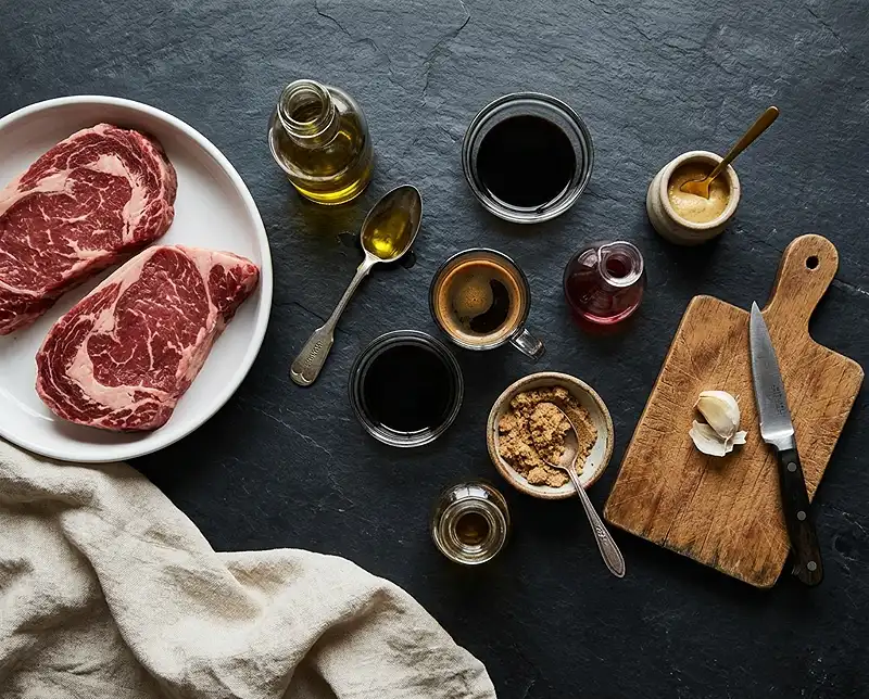 Coffee-marinated steak Ingredients