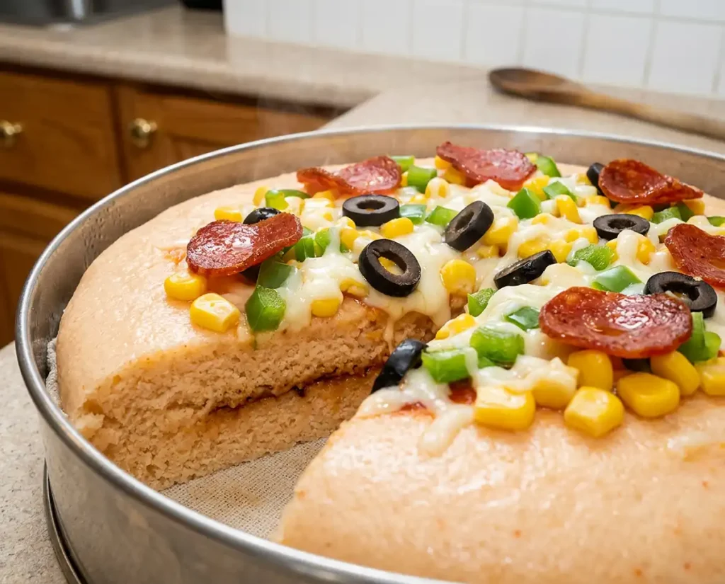 Korean dish pizza