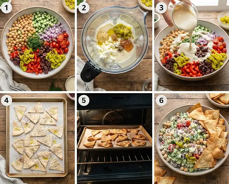 Chickpea Scoopable Salad 4 Make chickpea scoopable saladchickpea scoopable salad