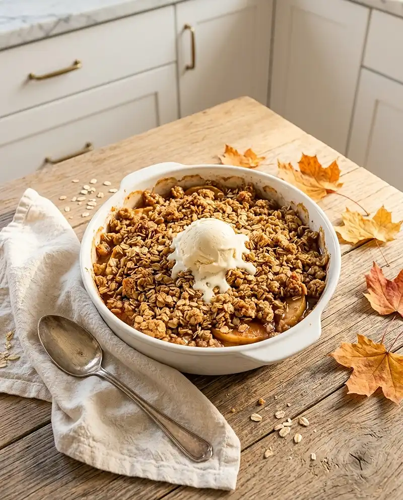 Apple Crisp Recipe with Oats 5 Old fashioned Apple Oatmeal Crisp