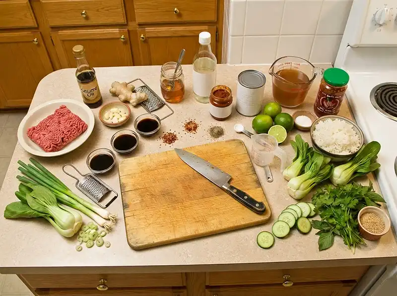 Red Curry Beef Broth Bowls ingredients