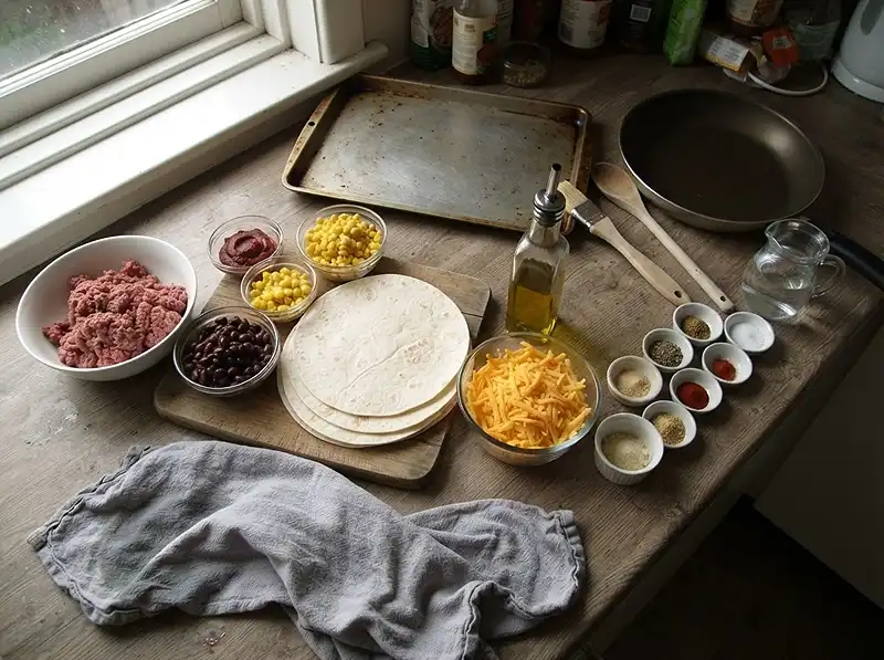 Crispy Sheet-Pan Oven Quesadillas 3 Sheet-Pan Oven Quesadillas ingredients
