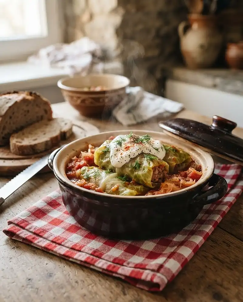 Hungarian Stuffed Cabbage Recipe 5 Töltött káposzta