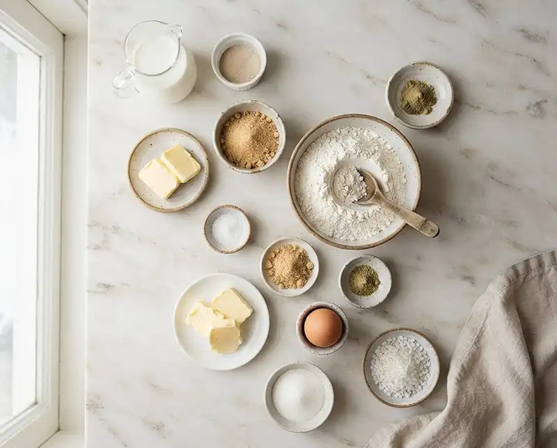Traditional Swedish Cardamom Buns Ingredients