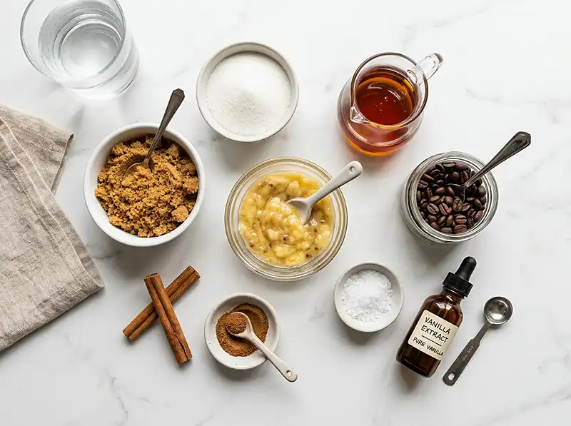 Banana Coffee Syrup 3 banana coffee syrup ingredients