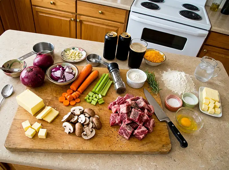 Guinness Pie 3 guinness pie ingredients