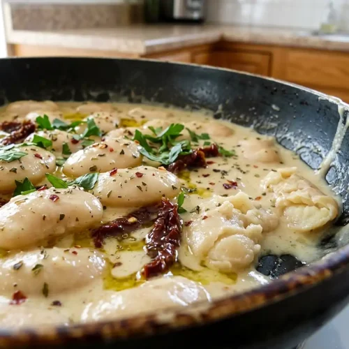high-protein marry me butter beans​