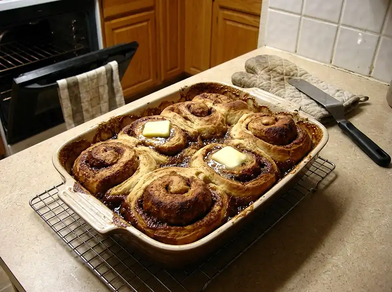 how to bake cinnamon rolls with heavy cream​