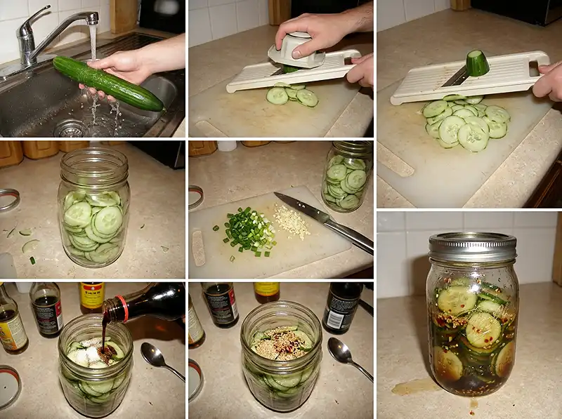 Logan’s Whole Cucumber Salad 4 how to make Logan’s Whole Cucumber Salad step by step