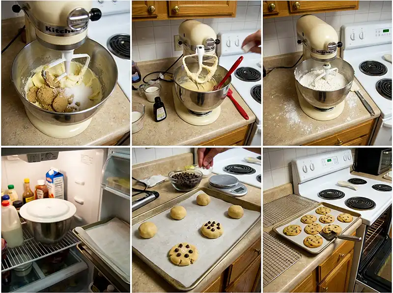 Eggless Cookies 4 how to make eggless chocolate chip cookies