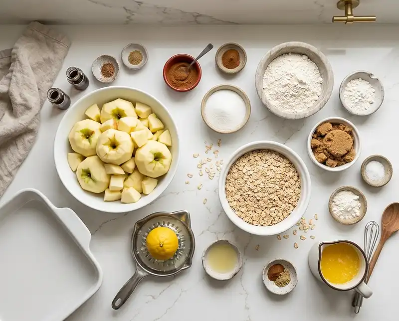 Apple Crisp Recipe with Oats 3 ingredients for apple crisp recipe with oats