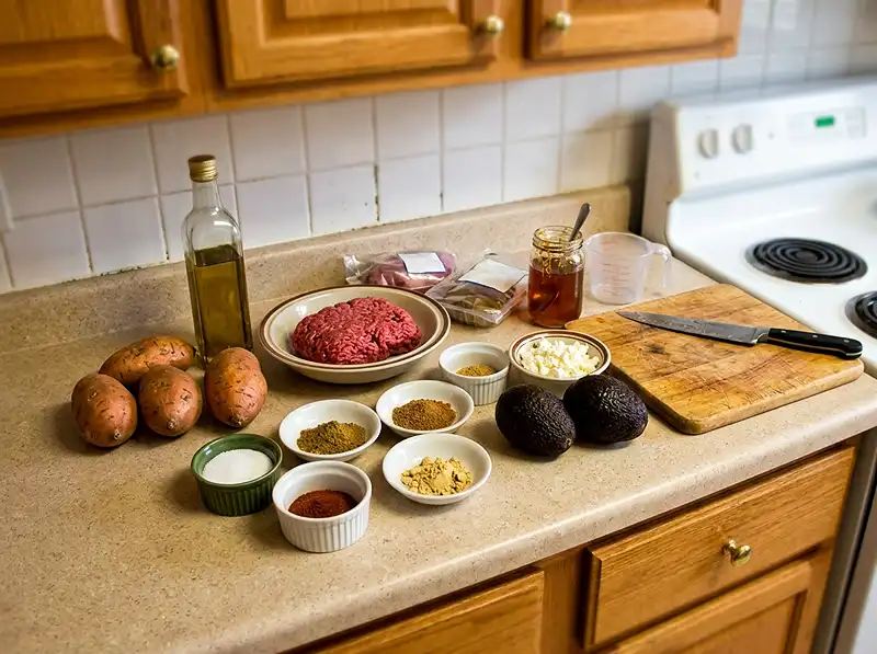 Sweet Potato Ground Beef Recipe 3 ingredients for sweet potato ground beef recipe