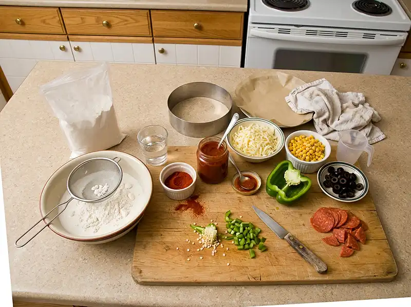 Pizza Seolgi 3 ingredients for white rice cake pizza