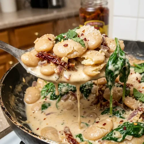 marry me butter beans with spinach​