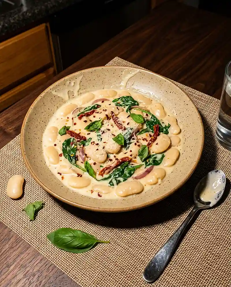 marry me butter beans with spinach​ Recipe