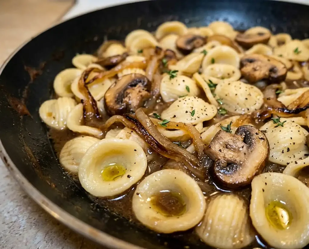one pot creamy french onion pasta​