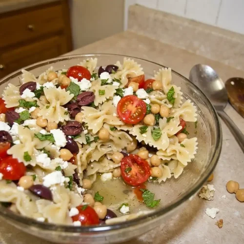 Feta Bean Pasta 2 pasta salad with beans and feta