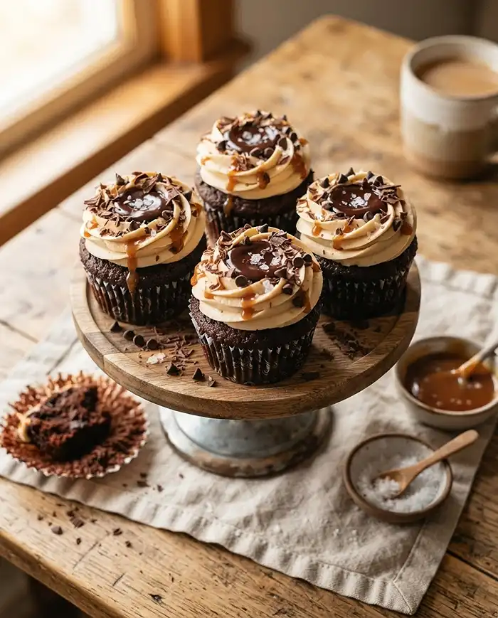 Salted Caramel Chocolate Cupcake 5 salted caramel chocolate cupcake Recipe